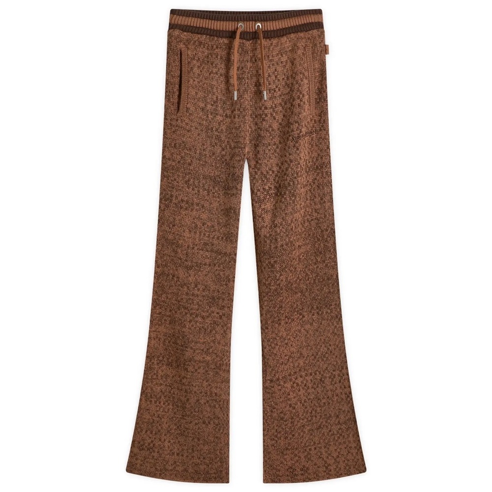 Nike Jordan Cozy Girl Knit Flare Women Pants Brown $175 FZ4201 - Picture 13 of 16